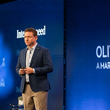 Partner giving a conference