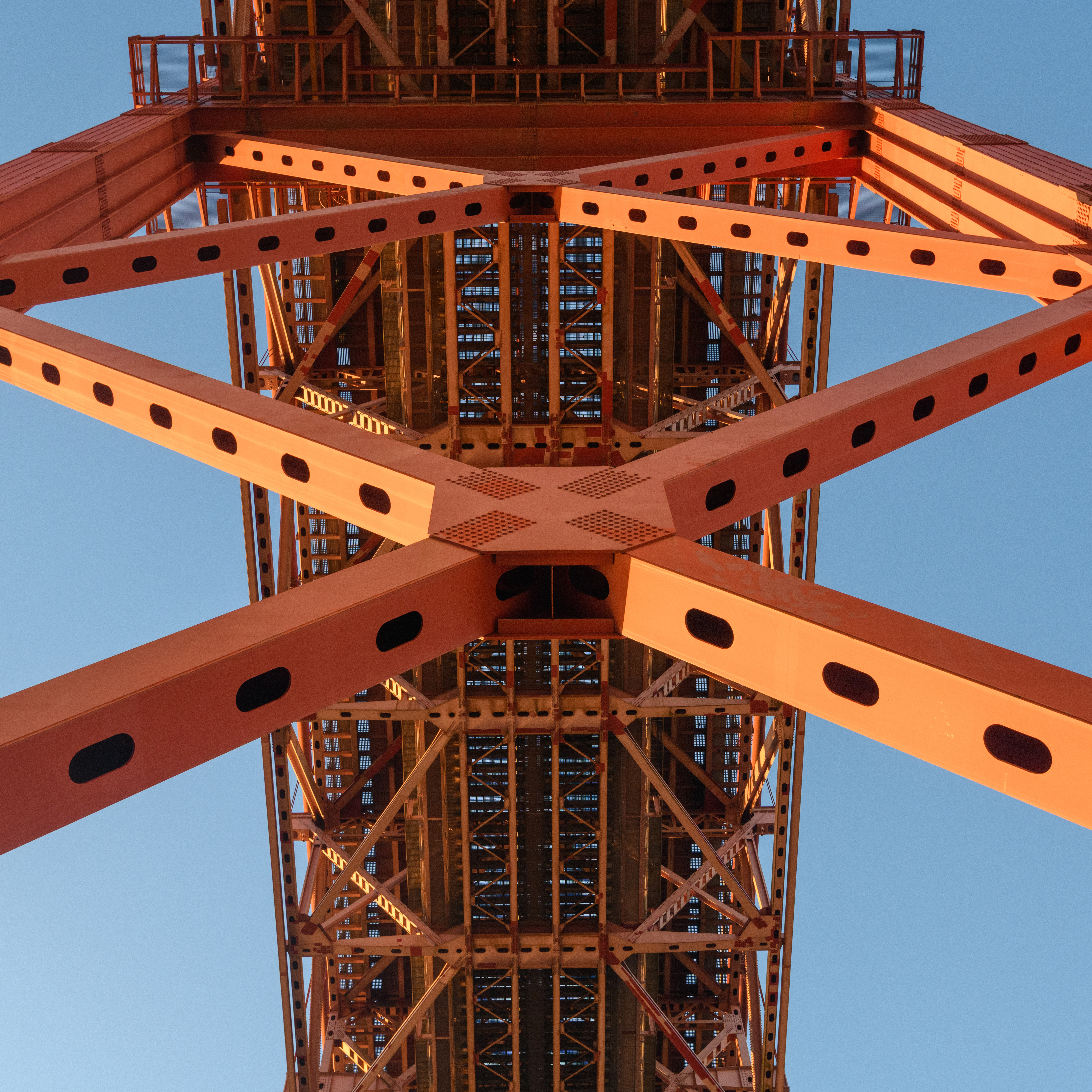 Detail photo of a metal bridge